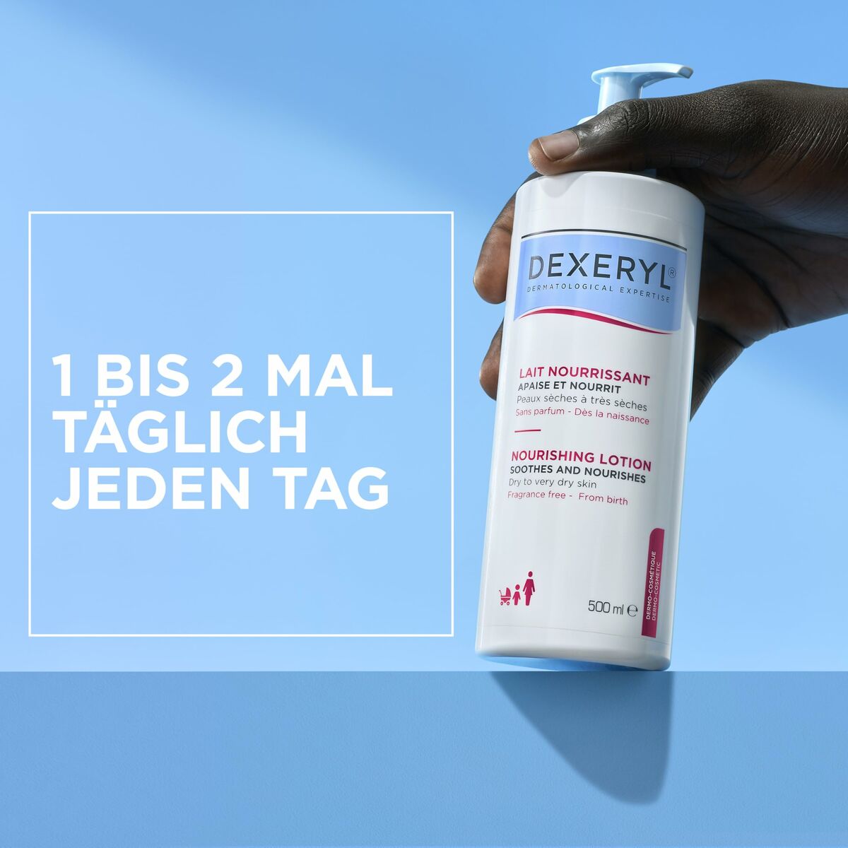 Body Lotion Dexeryl LOCIÓN NUTRITIVA 500 ml - Image 6