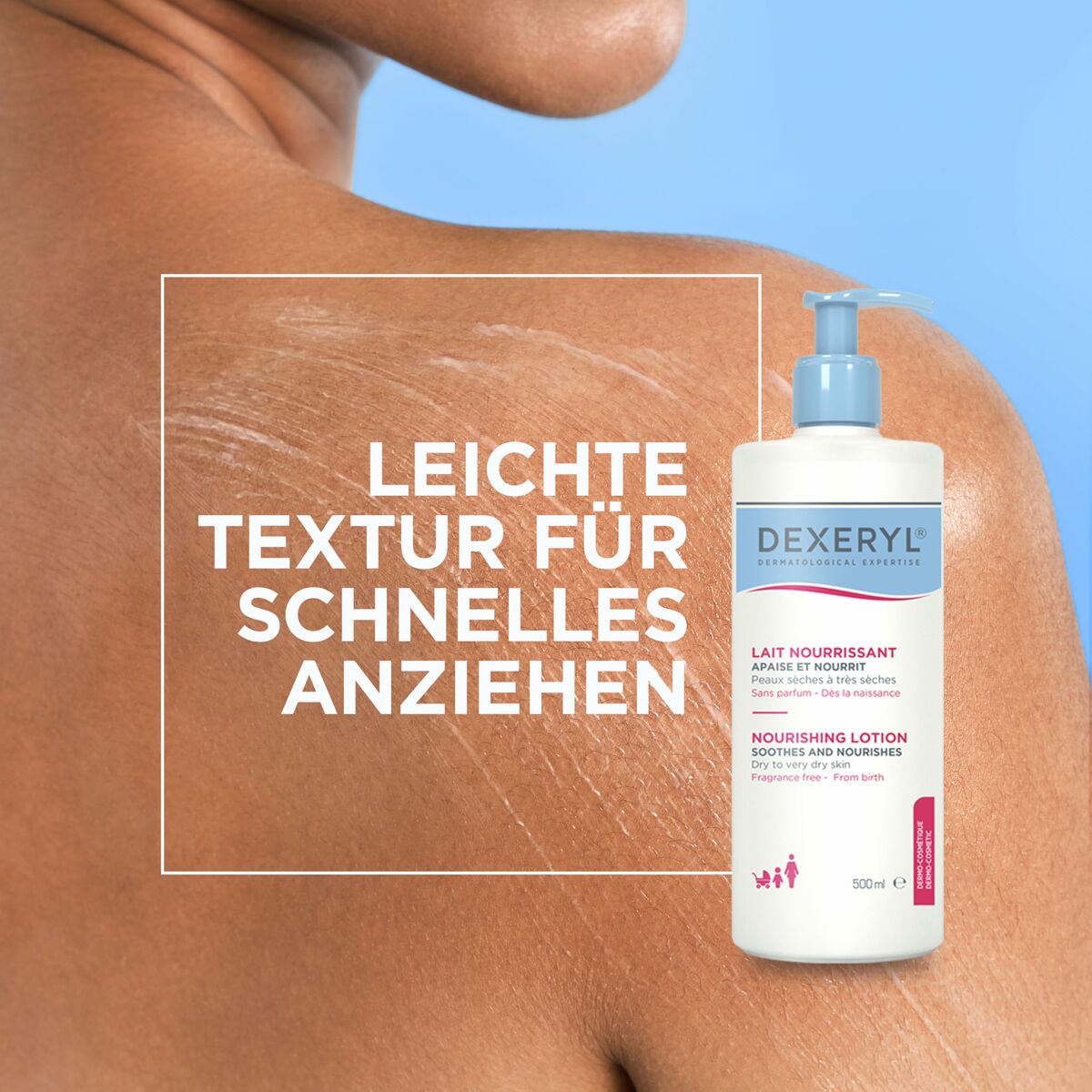 Body Lotion Dexeryl LOCIÓN NUTRITIVA 500 ml - Image 4