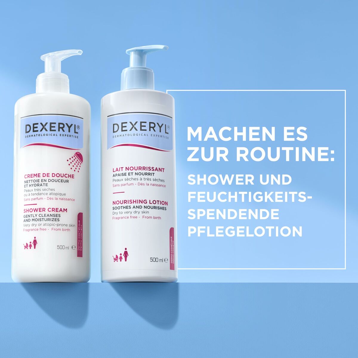 Body Lotion Dexeryl LOCIÓN NUTRITIVA 500 ml - Image 2