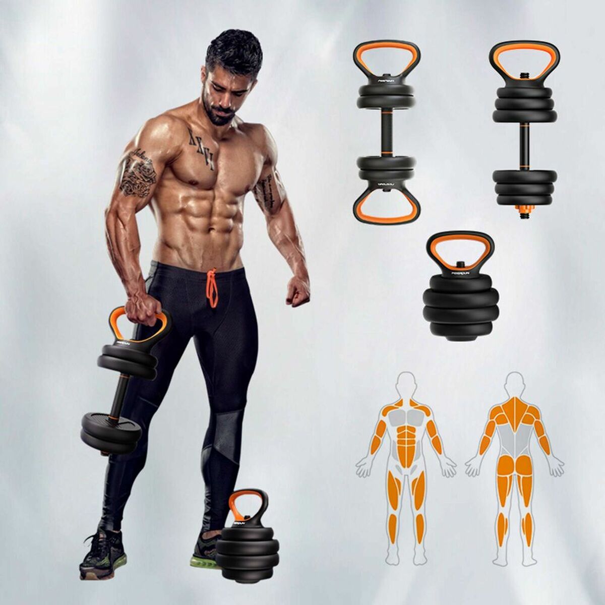 Kettlebell and Dumbbell Kit Xiaomi 40 kg - Image 3
