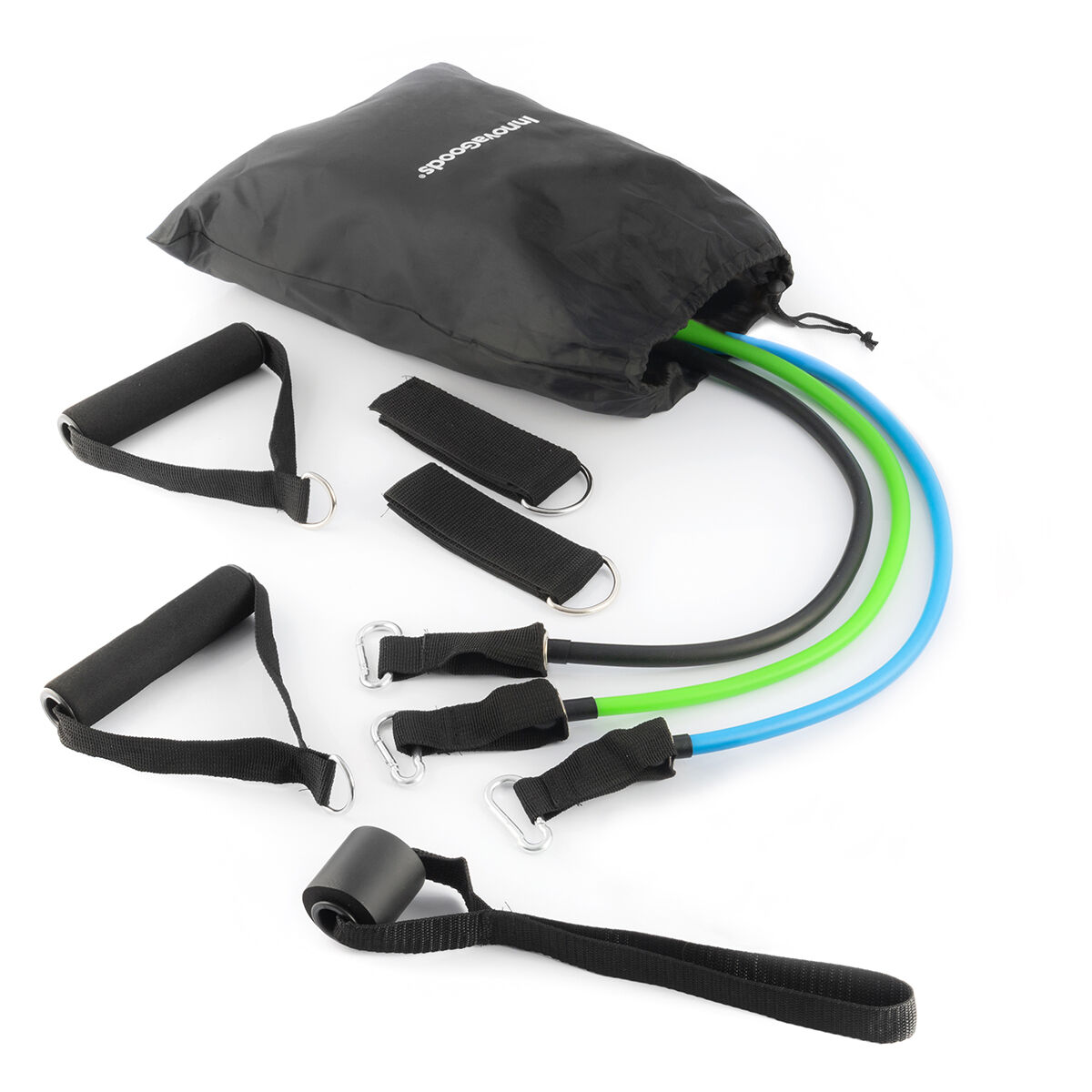 Set of Resistance Bands with Accessories and Exercise Guide Tribainer InnovaGoods 3 Units - Image 5