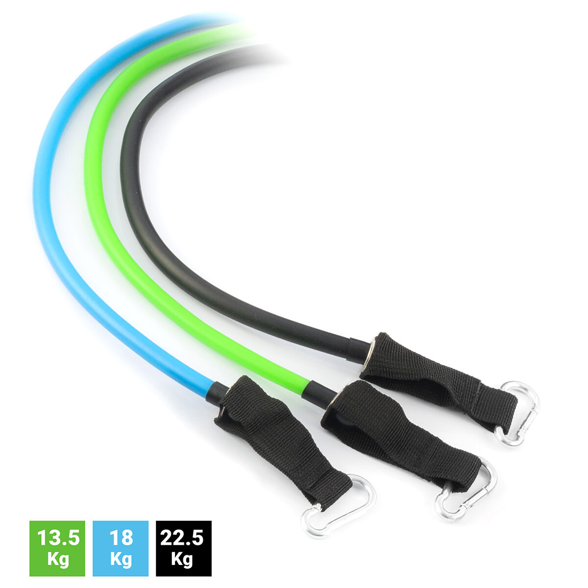 Set of Resistance Bands with Accessories and Exercise Guide Tribainer InnovaGoods 3 Units - Image 3